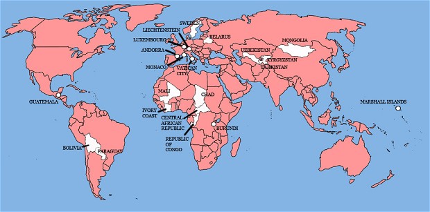 A map of countries England has invaded/occupied (in pink). Here's the source: http://www.telegraph.co.uk/history/9653497/British-have-invaded-nine-out-of-ten-countries-so-look-out-Luxembourg.html